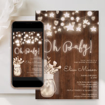 Instant download editable baby showers invites