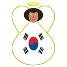 Korean Flag Angel Christmas Decor 