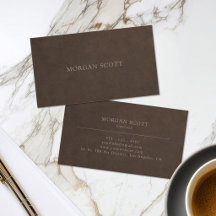 Minimalist Luxury Business Cards