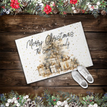 Retro Gold Christmas Tree 