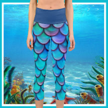 Leggings Capri taille haute sirène