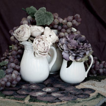 Home Decor - Grapes and Flowers Theme