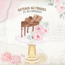 Strawberry and chocolate cake