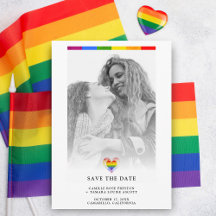 LGBT Lesbian Gay Wedding Save the Date Designs