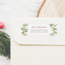 Christmas - Custom Return Address Label