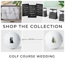 Black & White Golf Course Wedding Collection 