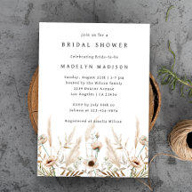Boho Wildflower Elegant Bridal Shower