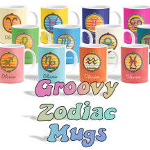 Groovy Zodiac Mugs