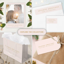 Season's Greetings   Blush Pink