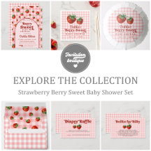 Strawberry Berry Sweet Baby Shower Set