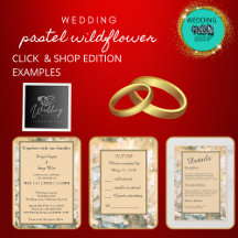 Pastel Wildflower Meadow Wedding collection