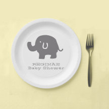 Grey Elephant Baby Shower Decorations