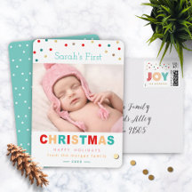 Holiday Card Suite   Modern Stylish Confetti Dots