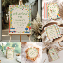 Colorful Watercolor Birthday Party