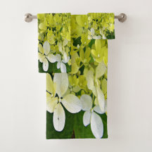 Elegant Hydrangea Bath Towel Sets
