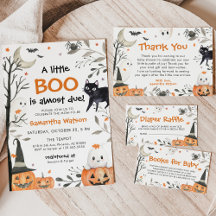 Halloween Spooky Little Boo Baby Shower Theme