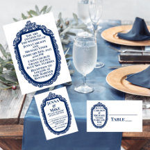 Blue Edwardian Picture Frame