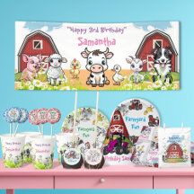 Farmyard Animals Birthday Collection
