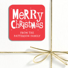 Personalized Christmas Stickers