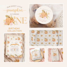Our Little Pumpkin Birthday Party Collection 
