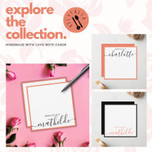 Homemade with Love Note Card Series