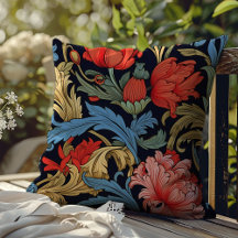 Art nouveau William Morris Throw Pillow Collection