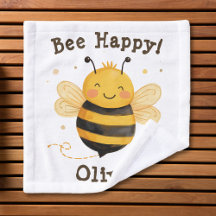 Cute Chubby Bumblebee "Bee Happy"