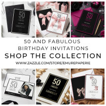 50 and Fabulous Birthday Invitations