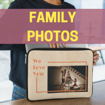 Elegant Floral Custom Family Photo