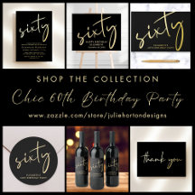 Chic 60th Birthday Party