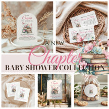 New Chapter Pink Girl Storybook Book Baby Shower