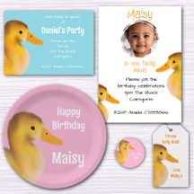 Cute Duckling Birthday Collection