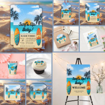 Surf's Up Baby - Baby Shower Collection