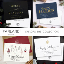 Modern Business Logo Holiday Cards and accessories