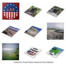 Travel Theme Coasters  & Tiles
