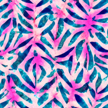 Pink Tropical Leaf Pattern