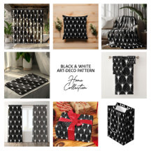 Black and white Art Deco pattern