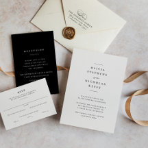 Elegant sophisticated minimalist wedding