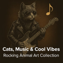 Cats, Music & Cool Vibes – Rocking Animal Art 