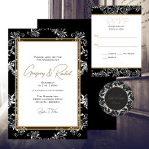 Gold and Black Wedding Collection