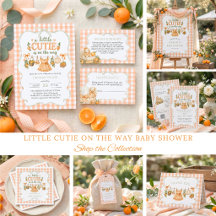 Little Cutie on the Way Clothesline Baby Shower