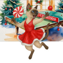 Ping Pong Christmas themed for Cat Lovers