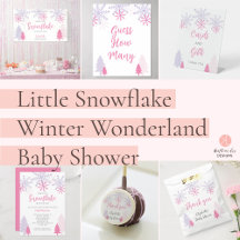 Little Snowflake Winter Wonderland Baby Shower