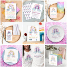 Cute Little Rainbow Gender Reveal Party