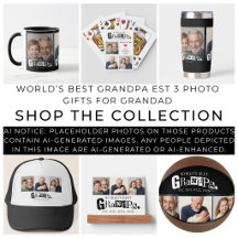 World's Best Grandpa Est Year 3 Photo Gifts 