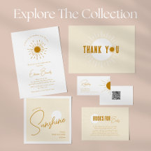 Minimalist Boho Sunshine Baby Shower Collection