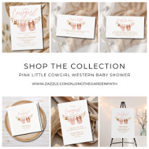 Little Cowgirl Western Clothesline Baby Shower