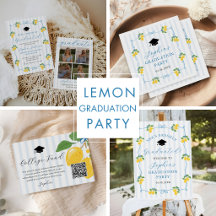 Blue Lemon Citrus Graduation Party