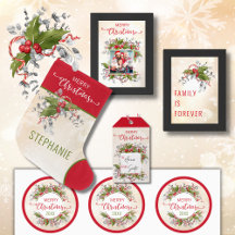 Christmas Holly Branch Collection