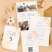 Blush Pink Watercolor Wedding